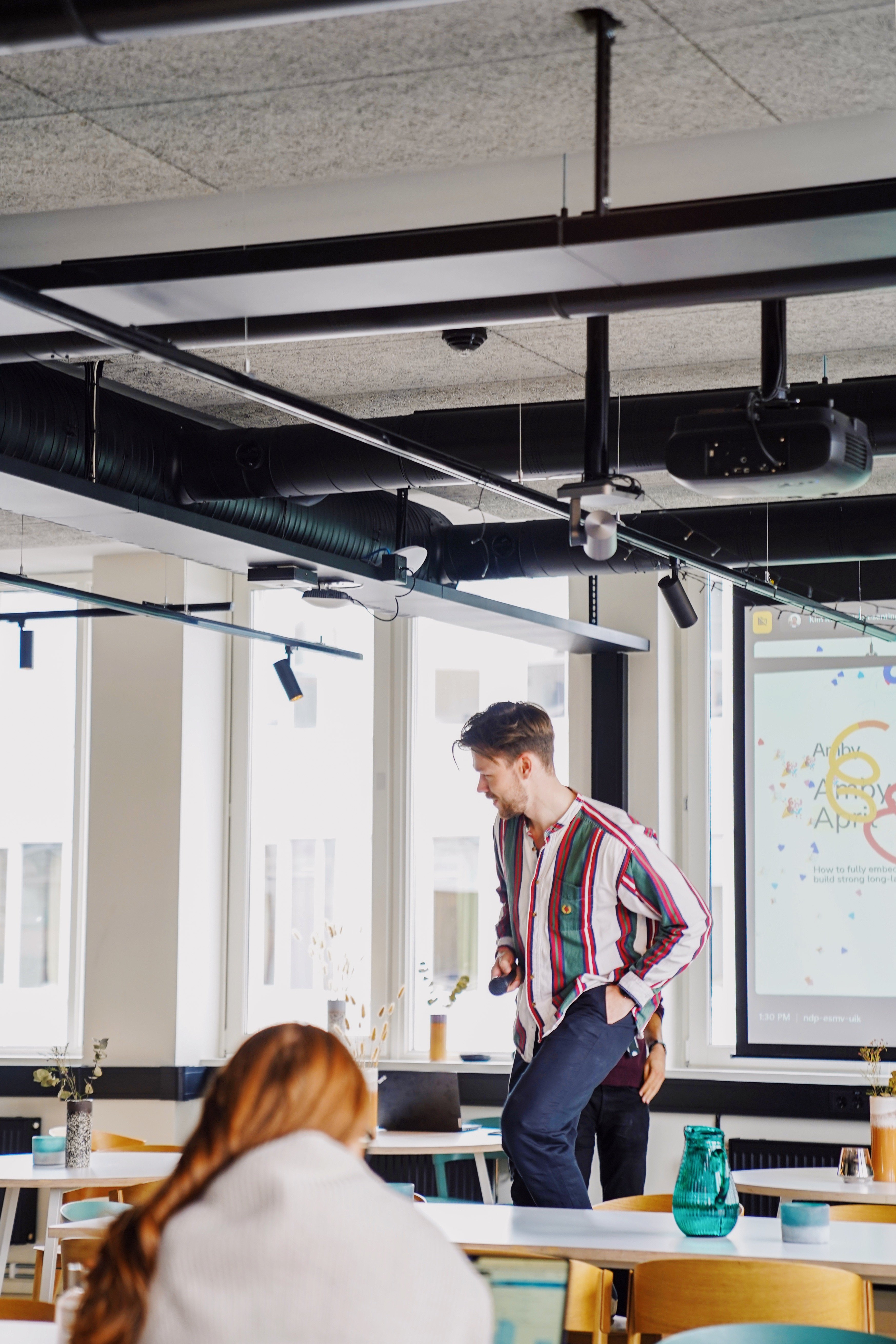 Man giving a speech