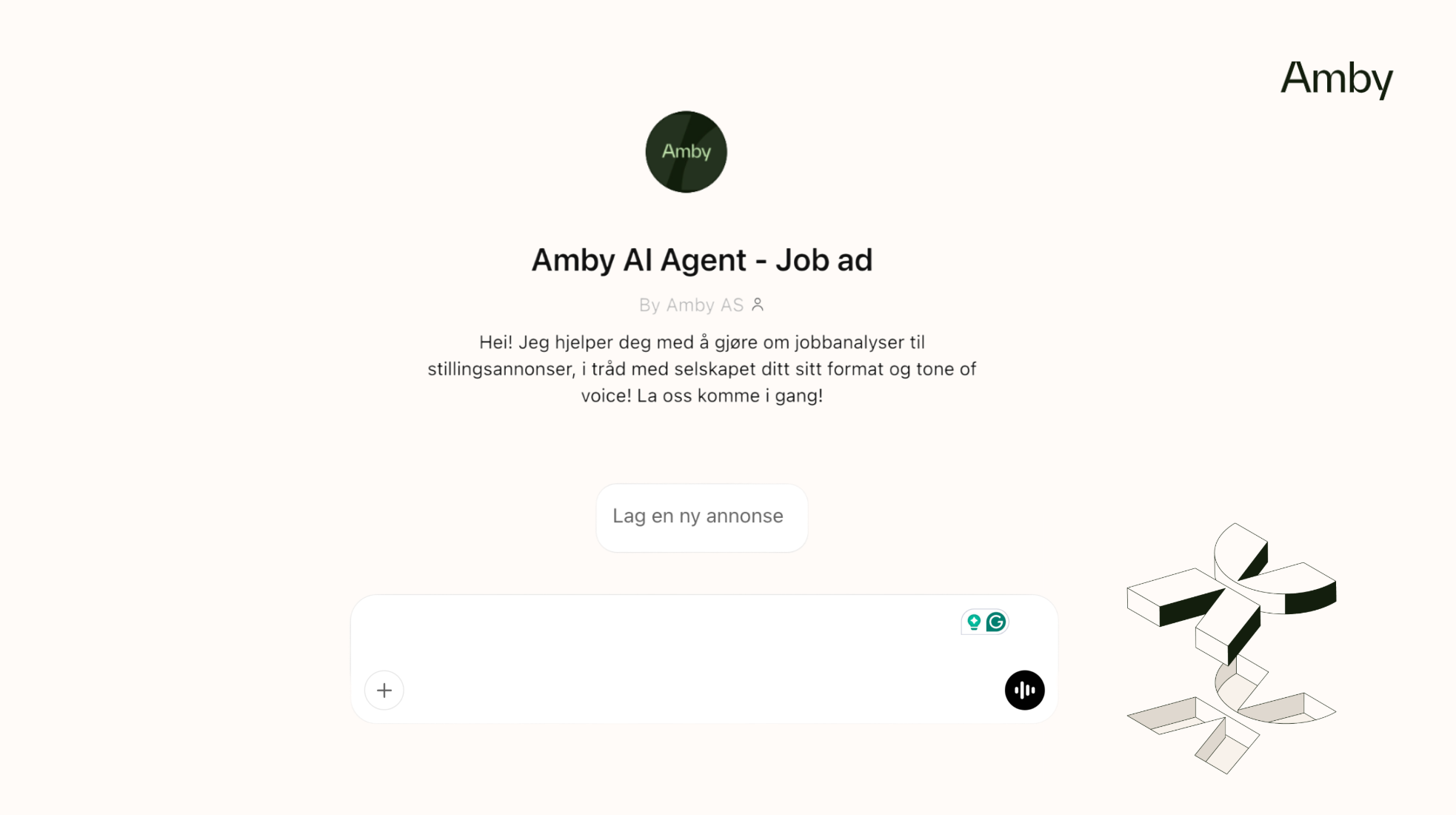 Snapshot of custom AI agent Snapshot of custom AI agent